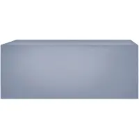 Beliani Regenschutz für Gartenmöbel Grau Stoff mit PVC Beschichtung 185x105x75 cm Reißverschluss Rechteckig Outdoor Terrasse Ausstattung Zubehör