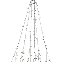 Konstsmide LED Lichterk, 270 Lampen, LED, Bernstein, Draußen, Schwarz, Kunststoff