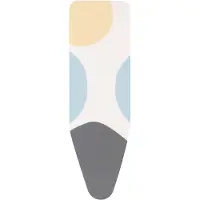 Brabantia 131585, Bügelbrettabdeckung, Baumwolle, Mehrfarbig, Abbildung, Rechteckig, 450 mm
