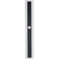 Beliani Außenwandleuchte LED Schwarz Metall 80 cm mit Bewegungsmelder Modern Rechteckig Beleuchtung für Außen Draußen Terrasse Balkon Ausstattung