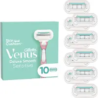 Venus Gillette Deluxe Smooth Sensitive Ersatzklingen (10 Stück)