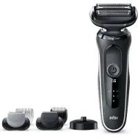 Braun Series 5 51-W4650CS, Folienschaber, Weiß, Tasten, Schwarz, Akku, Lithium-Ion (Li-Ion)