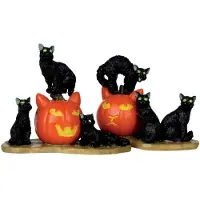 Lemax Weihnachtsfigur Halloween cats set of 2 (mix)