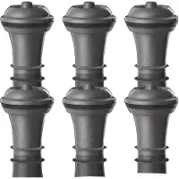 VacuVin Verschlusskappen Vacu Vin 6er Set Grau