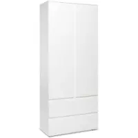 Die Möbelfundgrube Kleiderschrank weiß - 80 cm - IMAGE