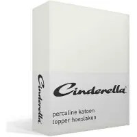 Cinderella Topper-Spannbettlaken Basic Ivory (Baumwolle)-200 x 220 cm