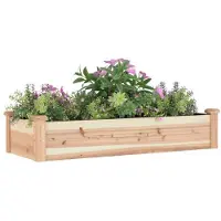 vidaXL Hochbeet mit Einsatz 120x45x25 cm Massivholz Tanne