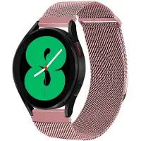 IMoshion Magnetisches Milanaise Armband - Universelle 20 mm Anschluss - Größe S - Rosa