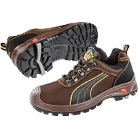 Puma Safety Sicherheitshalbschuh 640730 Sierra Nevada Low Scuff Caps S3 SRC DGUV Gr.47 braun
