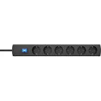 Heinrich Kopp Universal Plus Steckdosenleiste mit 6 Schaltern und 3 Meter Kabel - 232905018