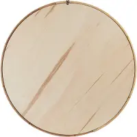 Beliani Wandspiegel BARUNG Naturfarben Beige 4x60x60