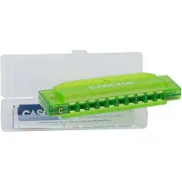 Cascha Verlag Fun Blues Mundharmonika Green (incl. hard case and flyer)