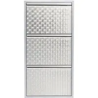 Kare design Schuhkipper Caruso 3-er silber/geflext (MO)