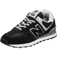 New Balance für Herren. ML574V3 Turnschuhe 574v2 Evergreen schwarz (40), Stoff, Wohnung, Wildleder, Schnürsenkel, Lässig
