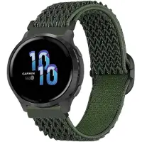 IMoshion Elastisches Nylonarmband - Universelle 22 mm Anschluss - Dunkelgrün