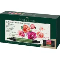 Faber-Castell - India ink PAP Dual Marker flowers (5 pcs) (162007)