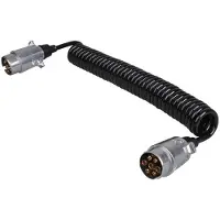 Pricenet Spiralkabel mit 2x Stecker 7-polig Metall