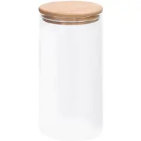 vidaXL Vorratsgläser mit Bambusdeckel 4 Stk. 1200 ml