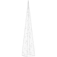 vidaXL LED-Leuchtkegel Acryl Deko Kaltweiß 90 cm