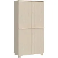 vidaXL Kleiderschrank HAMAR Honigbraun 89x50x180 cm Massivholz Kiefer