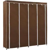 vidaXL Kleiderschrank mit 4 Fächern Braun 175 x 45 x 170 cm