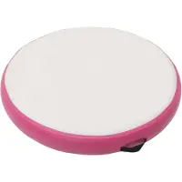 vidaXL Aufblasbare Gymnastikmatte mit Pumpe 100x100x10 cm PVC Rosa