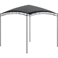 vidaXL Pavillon 3x3x2,65 m Anthrazit 180 g/m²