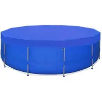 vidaXL Poolabdeckungen 2 Stk. PE Rund 540 cm 90 g/m²