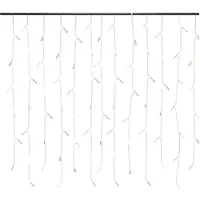 vidaXL Lichtervorhang LED Eiszapfen 10 m 400 LED Warmweiß 8 Funktionen