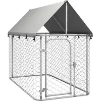 vidaXL Outdoor-Hundezwinger mit Dach 200x100x150 cm