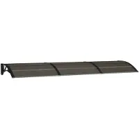 vidaXL Türvordach Schwarz 300x75 cm Polycarbonat