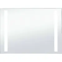 vidaXL Badezimmer-Wandspiegel mit LEDs 100x60 cm