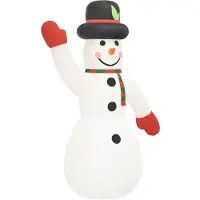 vidaXL Aufblasbarer Schneemann mit LEDs 805 cm