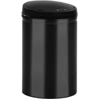 vidaXL Automatischer Sensor-Mülleimer 30 L Kohlenstoffstahl Schwarz