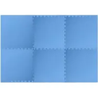 vidaXL Bodenmatten 6 Stk. 2,16 m² EVA-Schaumstoff Blau