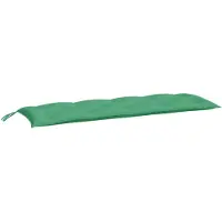 vidaXL Gartenbank-Auflagen 2 Stk. Grün 150x50x7 cm Oxford-Gewebe