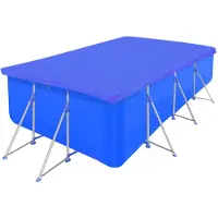 vidaXL Poolabdeckung PE Rechteckig 90 g/qm 540x270 cm