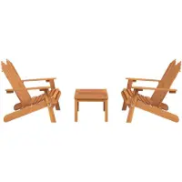 vidaXL 3-tlg. Garten-Lounge-Set Adirondack Massivholz Akazie