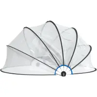 vidaXL Pool-Kuppel Rund 376x188 cm PVC
