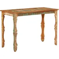 vidaXL Esstisch 110x52x76 cm Altholz Massivholz