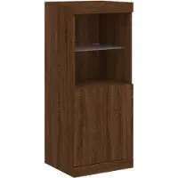 vidaXL Sideboard mit LED-Leuchten Braun Eichen-Optik 41x37x100 cm