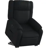 vidaXL Relaxsessel mit Aufstehhilfe Elektrisch Schwarz Kunstleder