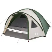 vidaXL Kuppel-Campingzelt 4 Personen Grün Wasserdicht