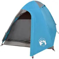 vidaXL Kuppel-Campingzelt 2 Personen Blau Wasserdicht