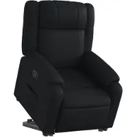vidaXL Relaxsessel mit Aufstehhilfe Schwarz Kunstleder