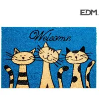 EDM Fussmatte 74764 Blau 60 x 40 cm rechteckig