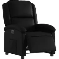 vidaXL Relaxsessel Elektrisch Schwarz Kunstleder