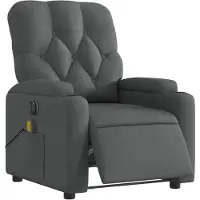 vidaXL Massagesessel Elektrisch Dunkelgrau Stoff