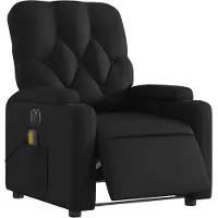 vidaXL Massagesessel Elektrisch Schwarz Kunstleder