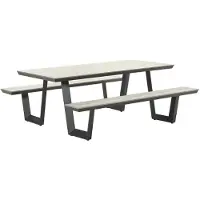Garden Impressions Bell Picknick Set - 280x178 cm - carbon black - light teak Vironwood